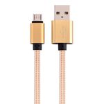 WK Design Cable USB to Micro USB Zinc Alloy 2.1A 1m, Gold