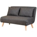 Canapea Trendy Folde Gri închis (2 locuri)