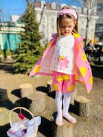 Комплект джинс розовый/желтый