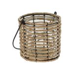 Lumânare Holland 44940 Подсвечник подвесной Цилиндр 38x20cm, тростник/стекло