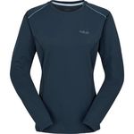 Одежда для спорта Rab Tricou dame Force LS Tee Tempest Blue 10 (QBL-08-TMB-10)
