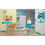 Set de mobilier pentru copii Happy Babies Baby Mix 36 (White/Blue)