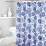 Занавеска для ванной Hydro S Sky flowers, albastru/gri