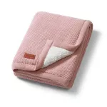 Lenjerie de pat pentru copii BabyOno 1659/01 Patura de bumbac cu captuseala din fleece Pink