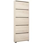 Полка для обуви Mobildor-Lux Leo Slim 90x16x203H cm Sonoma