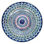 Farfurie Rishtan Ceramic Lyagan Mehrob 32cm, pictata manual, ceramica