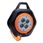 Удлинитель электрический Neomax 73532 Prelungitor circular, cu impamantare, 7m, 4 prize, cu mâner si protecție (NX617407-1)