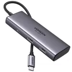 Переходник для IT Ugreen 15852 HUB 6in1 USB-C to 2*HDMI(8K@30Hz)+2*USB-A3.0+USB-C3.0+PD(100W), CM498, Space Gray
