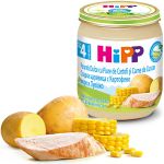 Пюре Hipp из индейки с картофелем и сладкой кукурузой (4+ мес.), 125 г