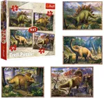 Пазл Trefl TR4IN1 Dinozauri 4în1, 207elem