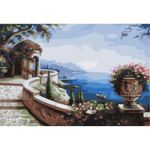 Картина по номерам Richi (06889) Mozaic cu diamante Terasa in Capri 40x50