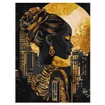 Tablou pe numere Ideyka (KHO8644) The Gold of Night with extra metallic paints, 30х40