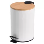 Coș de gunoi Bisk 08422 RADO cu pedala 3L alb