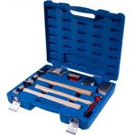 Набор ручных инструментов King Tony 9CF-307 комплект рихтовочных оправок и молотков, 7 пр.