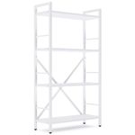 Офисный стеллаж Nex Home Raft metalic Loft 1100x600x240mm, 4 polite PAL, White/White snow