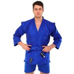 Îmbrăcăminte sport SUHS 13507 Kimono pt sambo din coton m.160cm, 500g/m2 CO-4676 blue