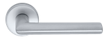 Дверная ручка на розетке Nevada-F1 серебро + накладка WC