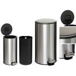 Урна для мусора 5five 55776 Delta 30l, inox cu pedala