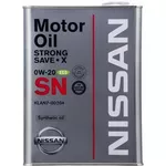 Масло Nissan 0W-20 SP Strong Save X 4L