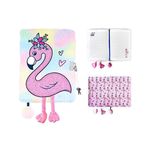 Блокнот St.RIGHT 57881 Agenda cu lacat, A5, 96foi, Tropical Flamingo, coperta plus