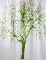 Занавеска для ванной Bisk 04439 TXT TREE arbore verde 180x200