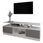 Comodă TV Smartex (16501) Т9 120cm TV Alb+Grafit