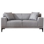 Диван Trendy Petra 2 Gri deschis (2 locuri)