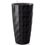 Ghiveci pentru flori Lechuza Diamante Premium, Black
