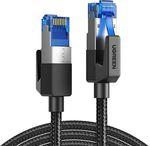 Cablu IT Ugreen 80430, Cat8 F/FTP Ethernet Cable, Pure Copper, Braided, 1.5m, Black