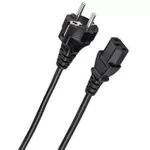 Кабель для IT Hama 29934 Power Cord, Plug With Earth Contact - 3-Pin Socket, 1.50 M, 10Pcs.