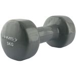 Гантель HMS 1472 Gantera vinil 5kg, gri