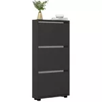 Полка для обуви Mobildor-Lux Leo Slim 90x16x125H cm Anthracite