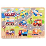 Puzzle Tooky Toy R25 /45 (43253) puzzle din lemn TY860