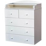 Комод-пеленатор PernaMea HappyBaby Pro (5sert) 800x1030 DSP alb (MW-700151)