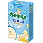 Каша Умница молочная овсяная с бананом (6+ мес.), 200 г