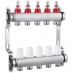 Set distribuitor Hydro S Colector complet din Inox, 4 căi, cu debitmetru, 1