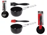 Set pentru sos BBQ 2buc: oala D11X6cm, perie 21cm