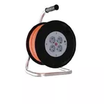 Prelungitor electric TEB Electrik 310.015.401 cu tambur, 15m, 4 prize, 3X1.5mm² 9A, protecție la suprasarcină, ІР44