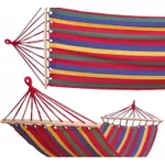 Гамак Jumi OH-945401 275x80cm cu dungi colorate rosu