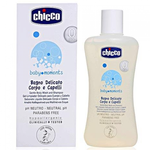 Chicco жидкое мыло-шампунь Baby Moments