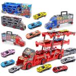 Mașină Richi R 5 / 8 (92383) trailer in set cu masinute