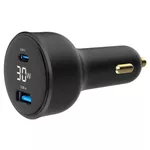 Зарядное устройство для автомобиля Gembird TA-UC-AC2PD30LCD-CAR-01