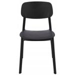 Scaun Jumi CM-275164 Scaun terasa LARA din plastic, Negru