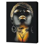 Картина по номерам BrushMe BS36510 (în cutie) Portret în aur