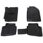 Коврик для автомобиля Aileron 64808 Kia Rio IV (06.2017-) (3D с подпятником) (Крепеж)