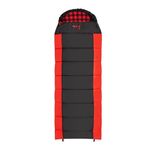 Sac de dormit Nils NC2003 Black-Red