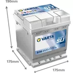 Acumulator auto Varta 44AH 420A(EN) клемы 0 (175x175x190) S4 000 (544401042K262)