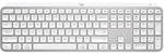 Tastatură Logitech MX Keys S, Fără fir, Pale Gray