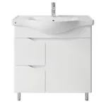 Шкаф под умывальник Mashtab 11746 Print cu 2 sertare+usa 80cm Alb