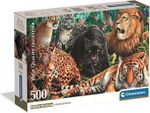Головоломка Clementoni Puzzle 500 HQC Wild Cats (35584)